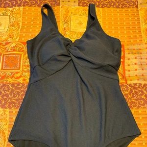 Cute black one piece black swimsuit size 16